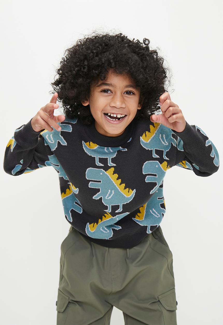 Pop Candy - Dino print jersey - multi