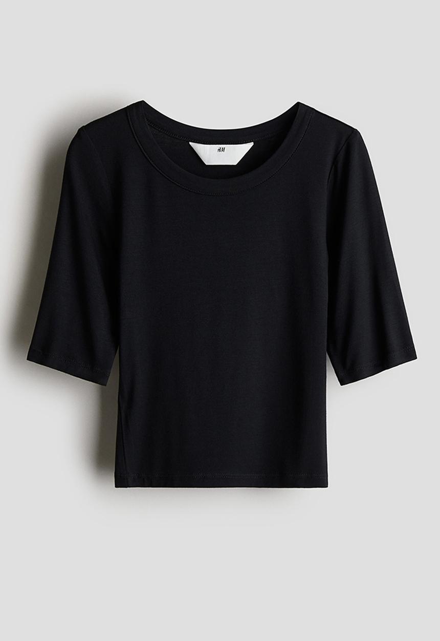 H&M - Jersey top - black