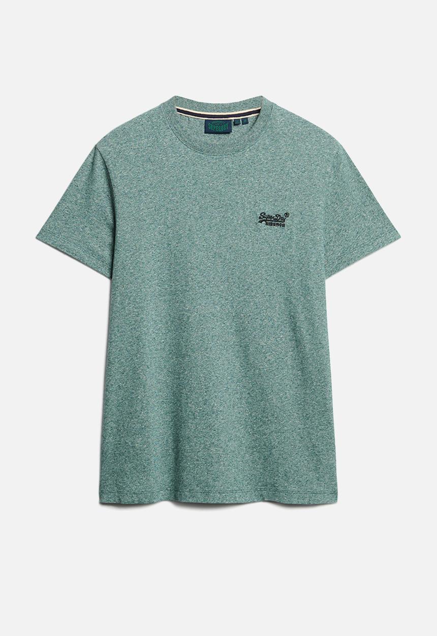 Superdry. - Essential Logo Emb Tee - Mid Pine Green Grit
