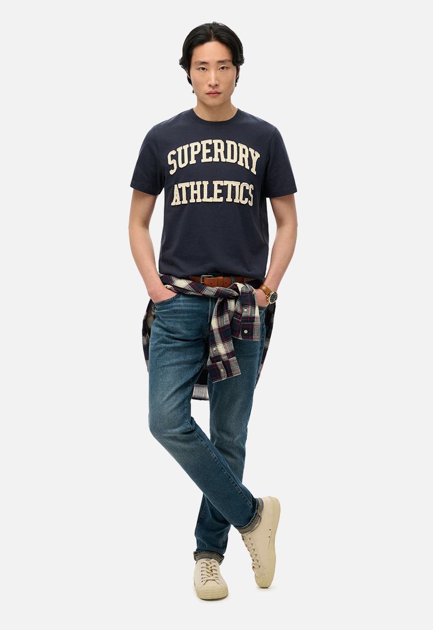 Superdry. - Vintage Athletic T-shirt - Eclipse Navy/Ecru