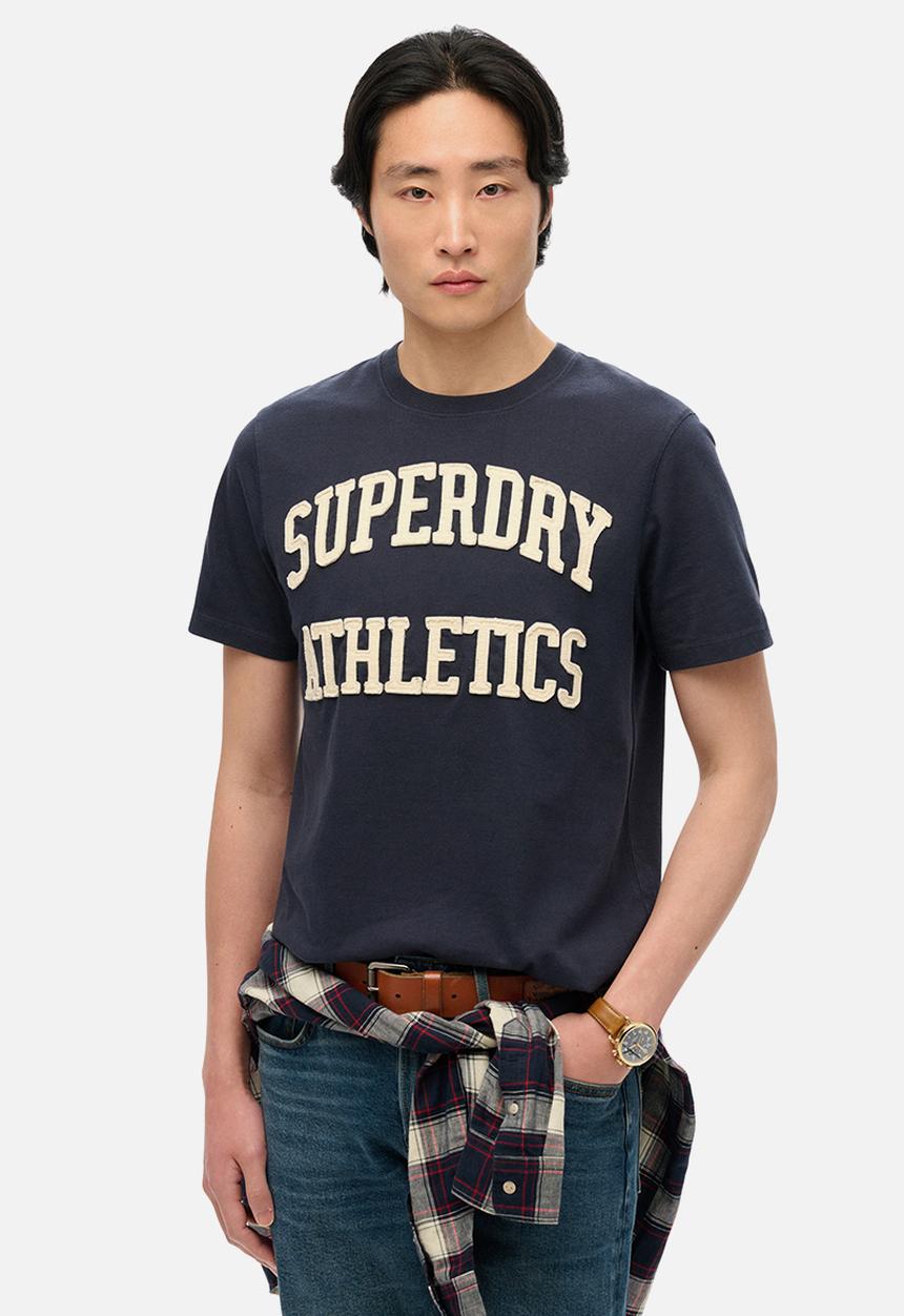 Superdry. - Vintage Athletic T-shirt - Eclipse Navy/Ecru