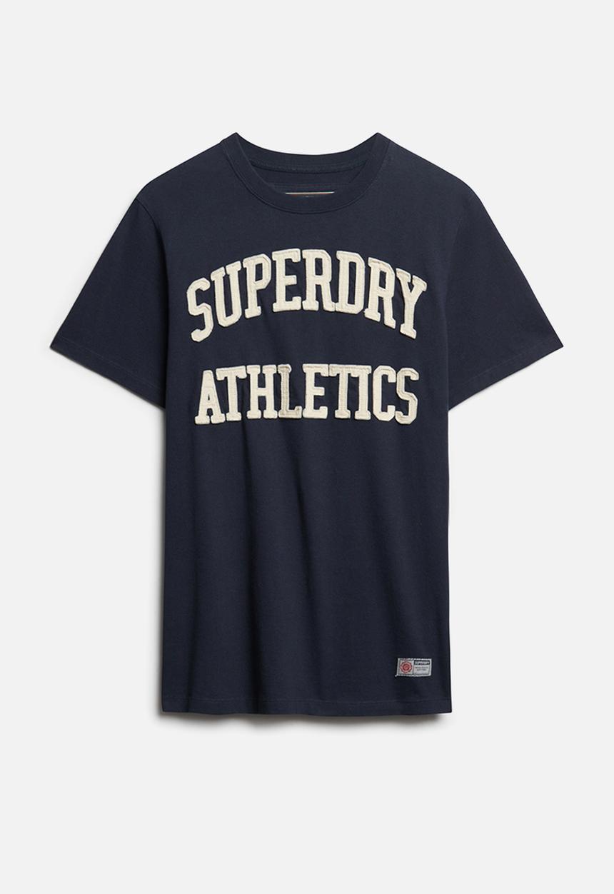 Superdry. - Vintage Athletic T-shirt - Eclipse Navy/Ecru