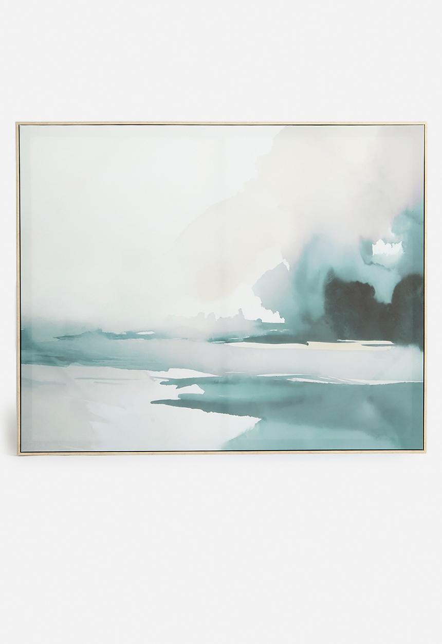 Sixth Floor - Storm Wall Art - Blue