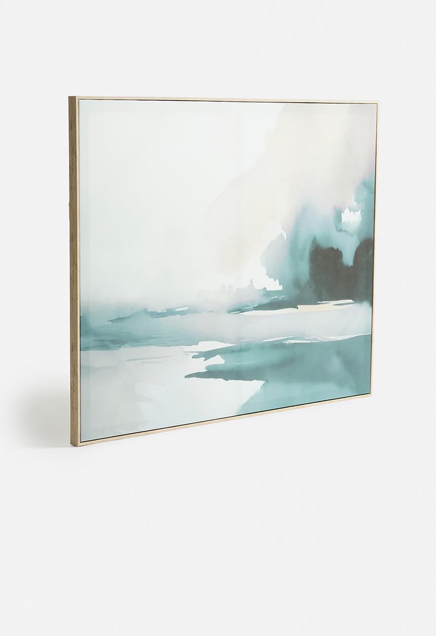 Sixth Floor - Storm Wall Art - Blue