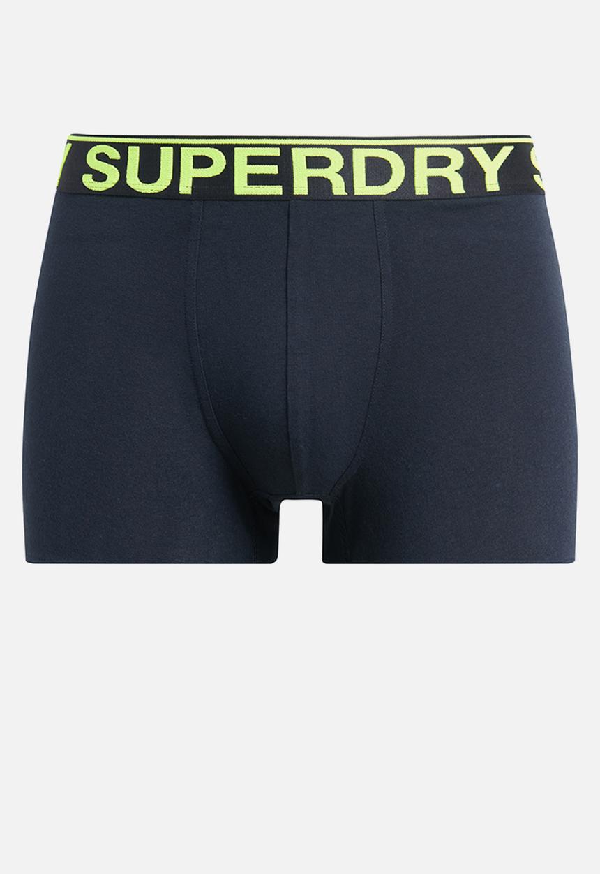 Superdry. - Trunk Triple Pack - Eclipse Navy/Neon