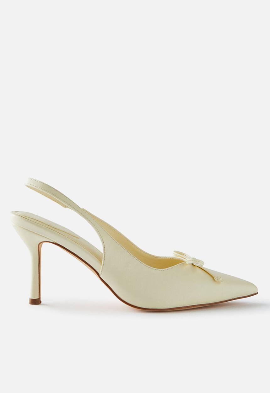 Cotton On - Giselle pointed slingback - butter yellow bow