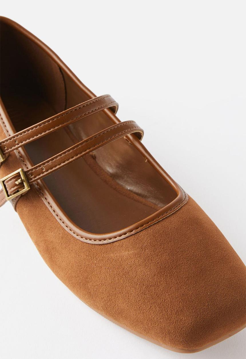 Cotton On - Miley strappy ballet - micro tan
