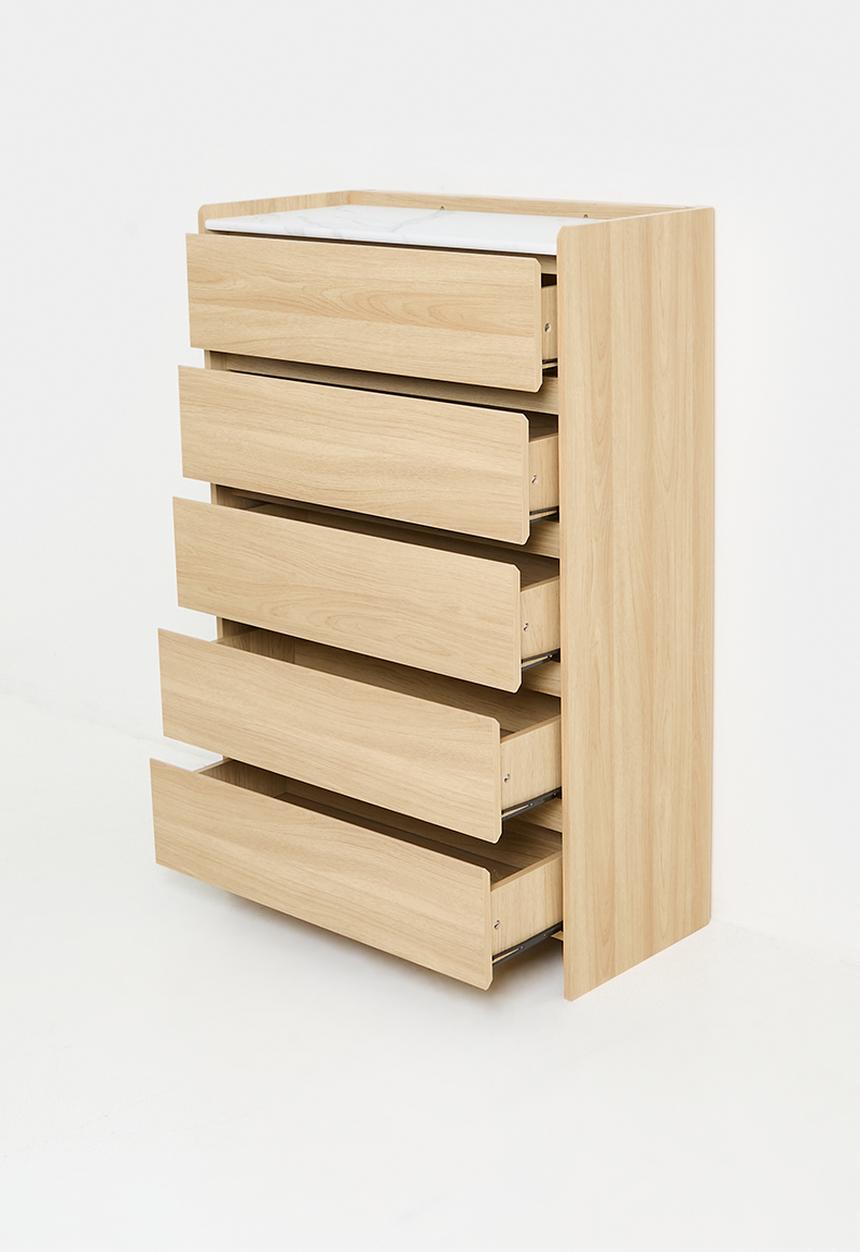 Sixth Floor - Hazel 5 chest drawer - natural