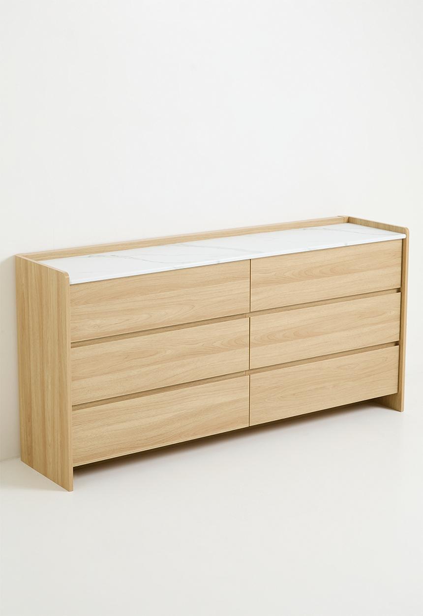 Sixth Floor - Hazel 6 drawer entry console - natural