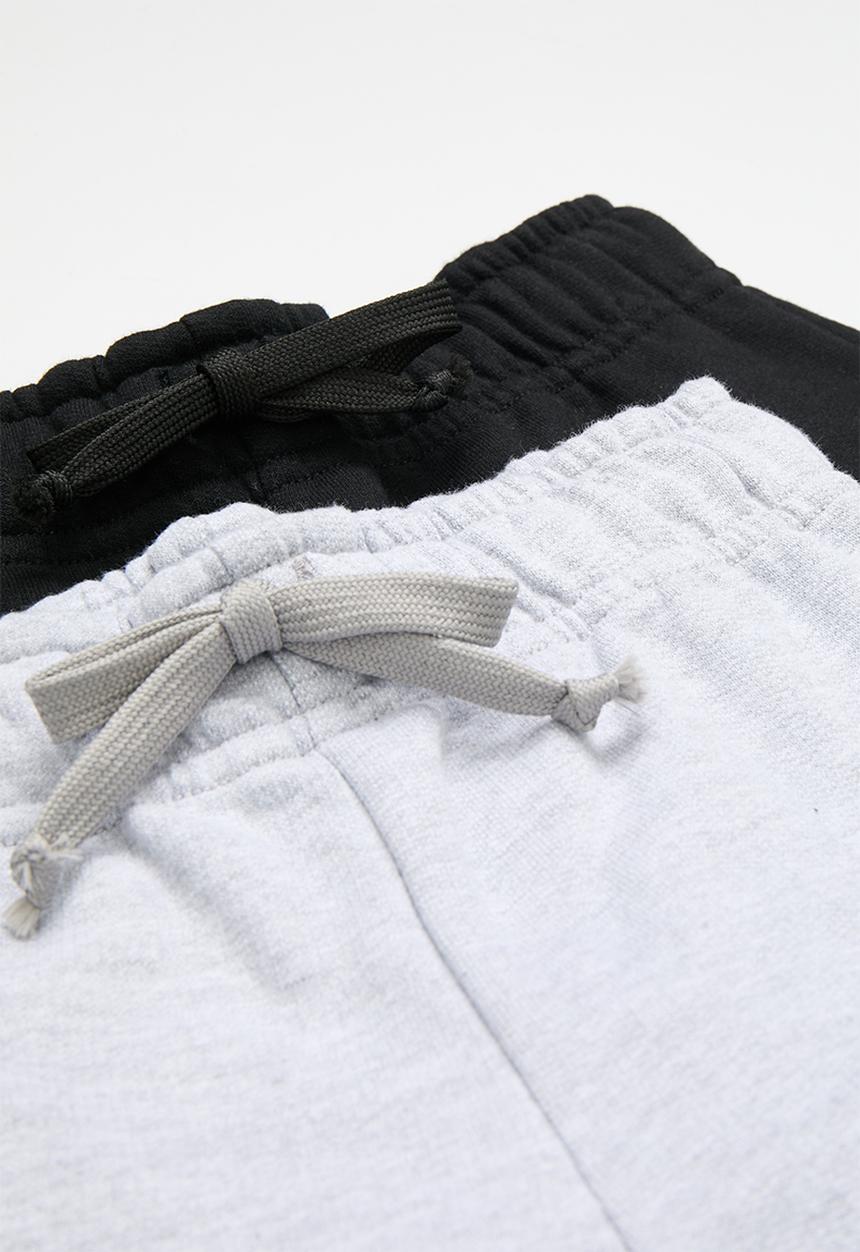 Pop Candy - 2 Pack shorts - black & grey