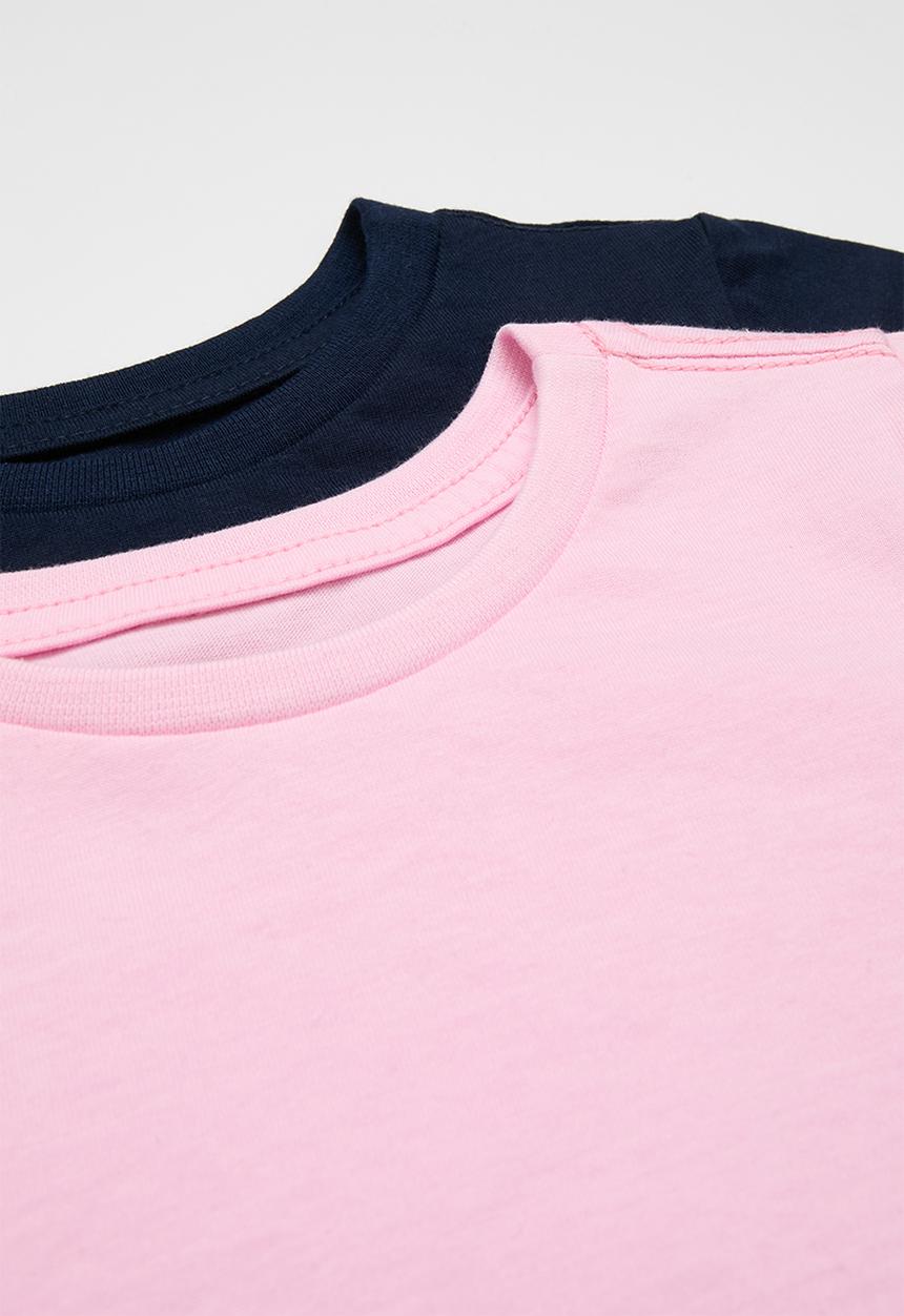 Pop Candy - 2 Pack tee - pink & navy