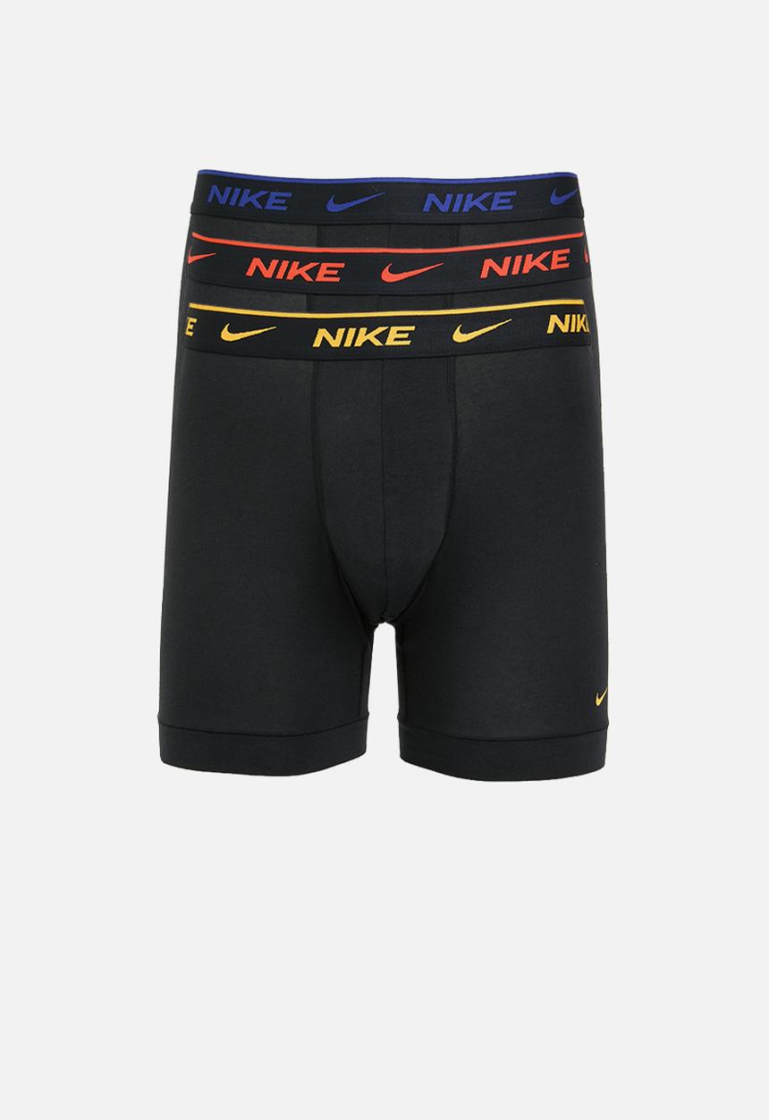 Nike - Dri-Fit Everyday Cotton Stretch 3 Pack Boxer - Black Uni Gold/Picante Red/Deep Royal Blue