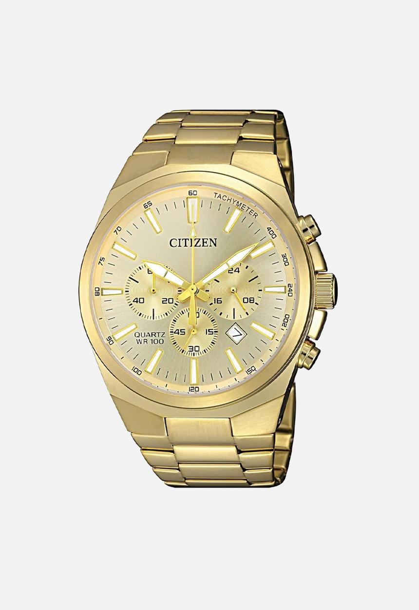 CITIZEN  - GTS ECO-DRV AN8172-53P date watch - gold