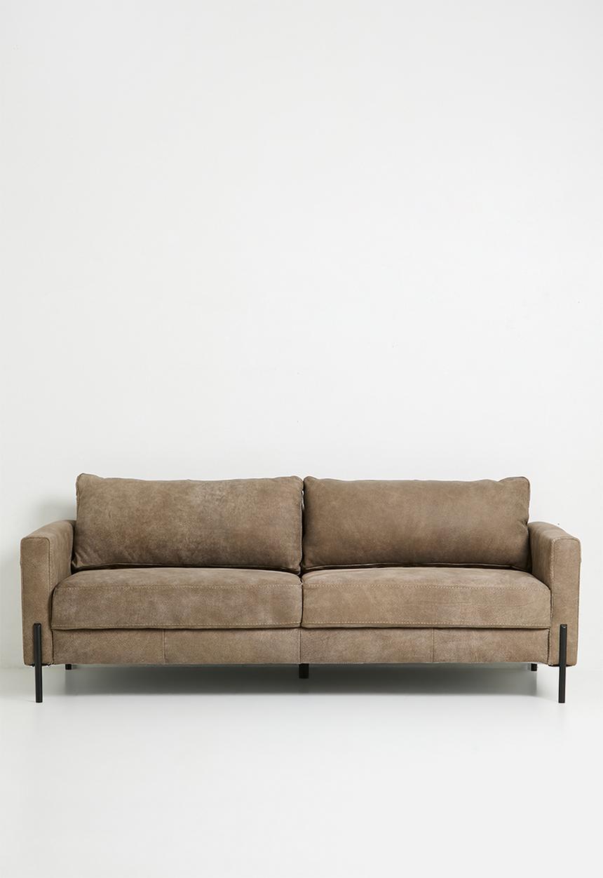 Sixth Floor - Hadley genuine leather sofa - slate