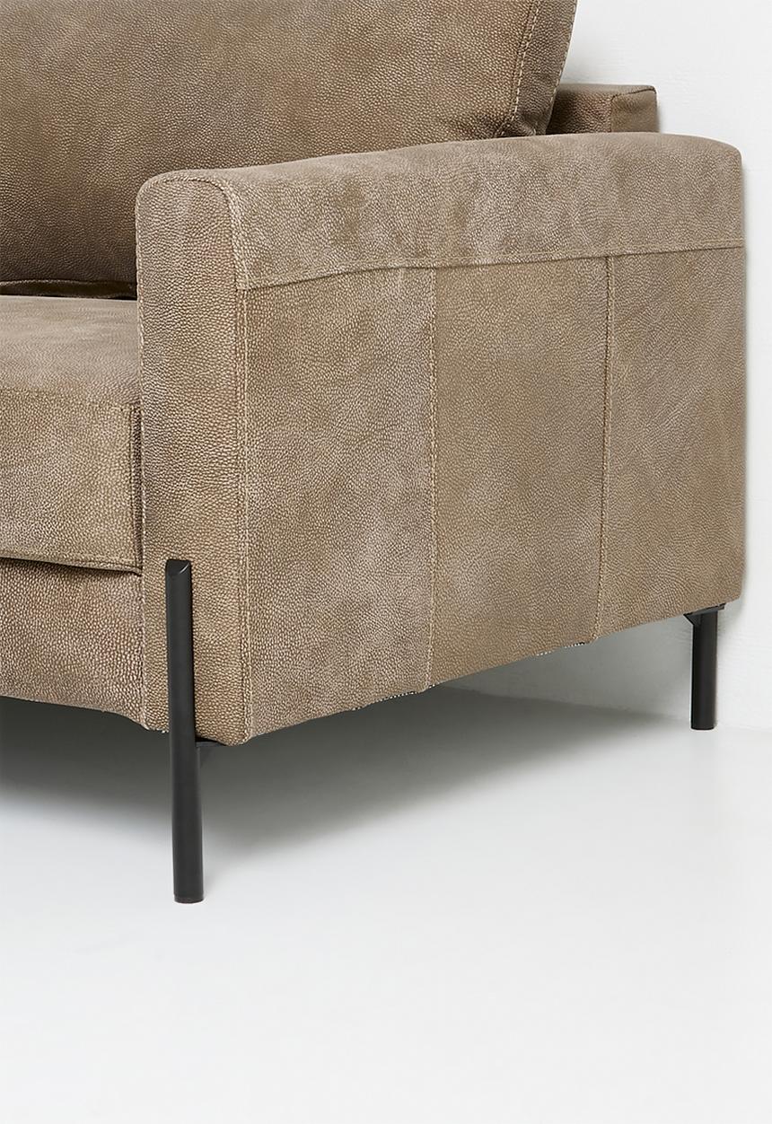 Sixth Floor - Hadley genuine leather sofa - slate