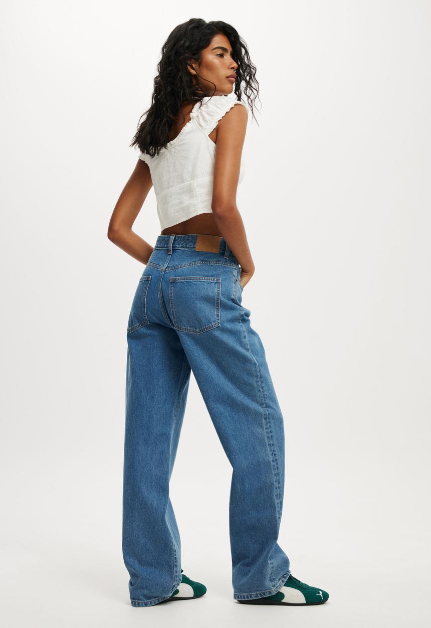 Cotton On - 91 straight jean - celeste blue