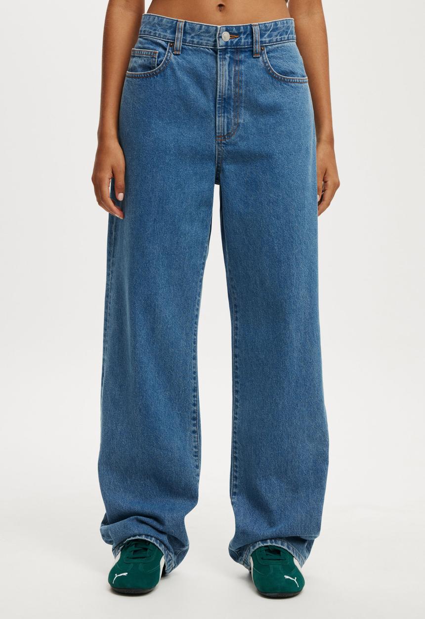 Cotton On - 91 straight jean - celeste blue