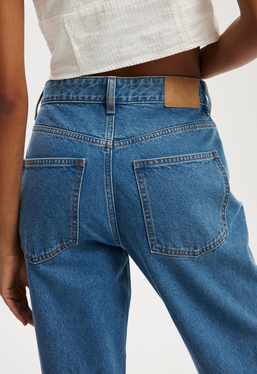 Cotton On - 91 straight jean - celeste blue