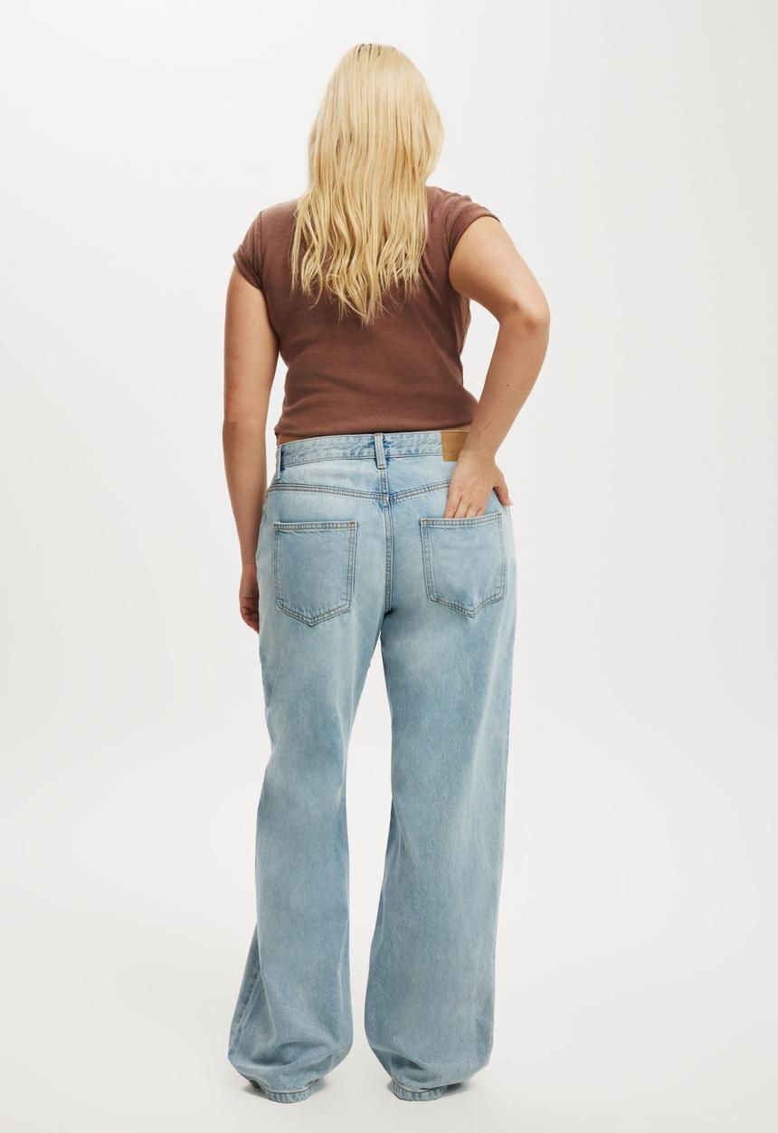 Cotton On - 91 straight jean - rush blue