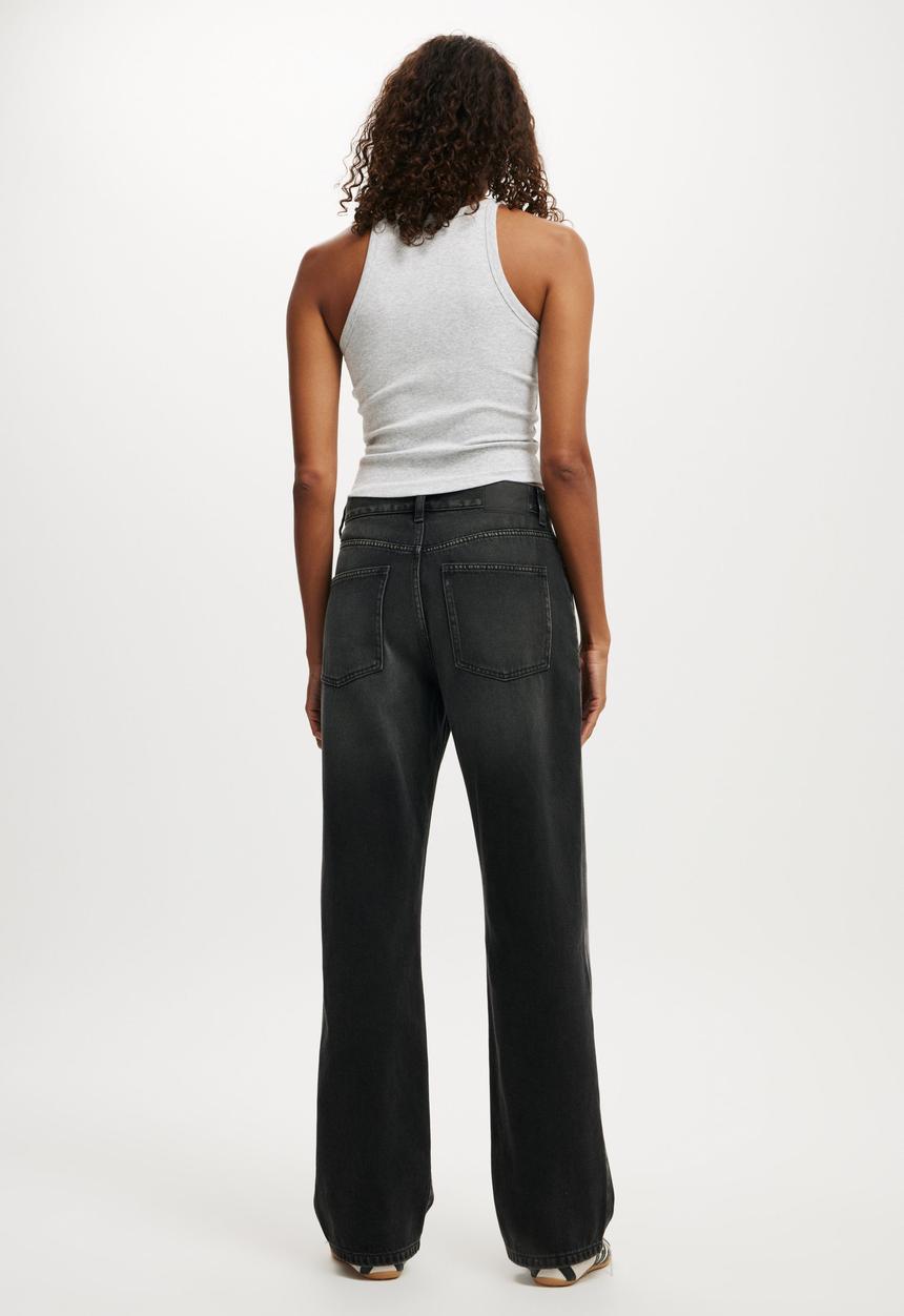 Cotton On - 91 straight jean - onyx black