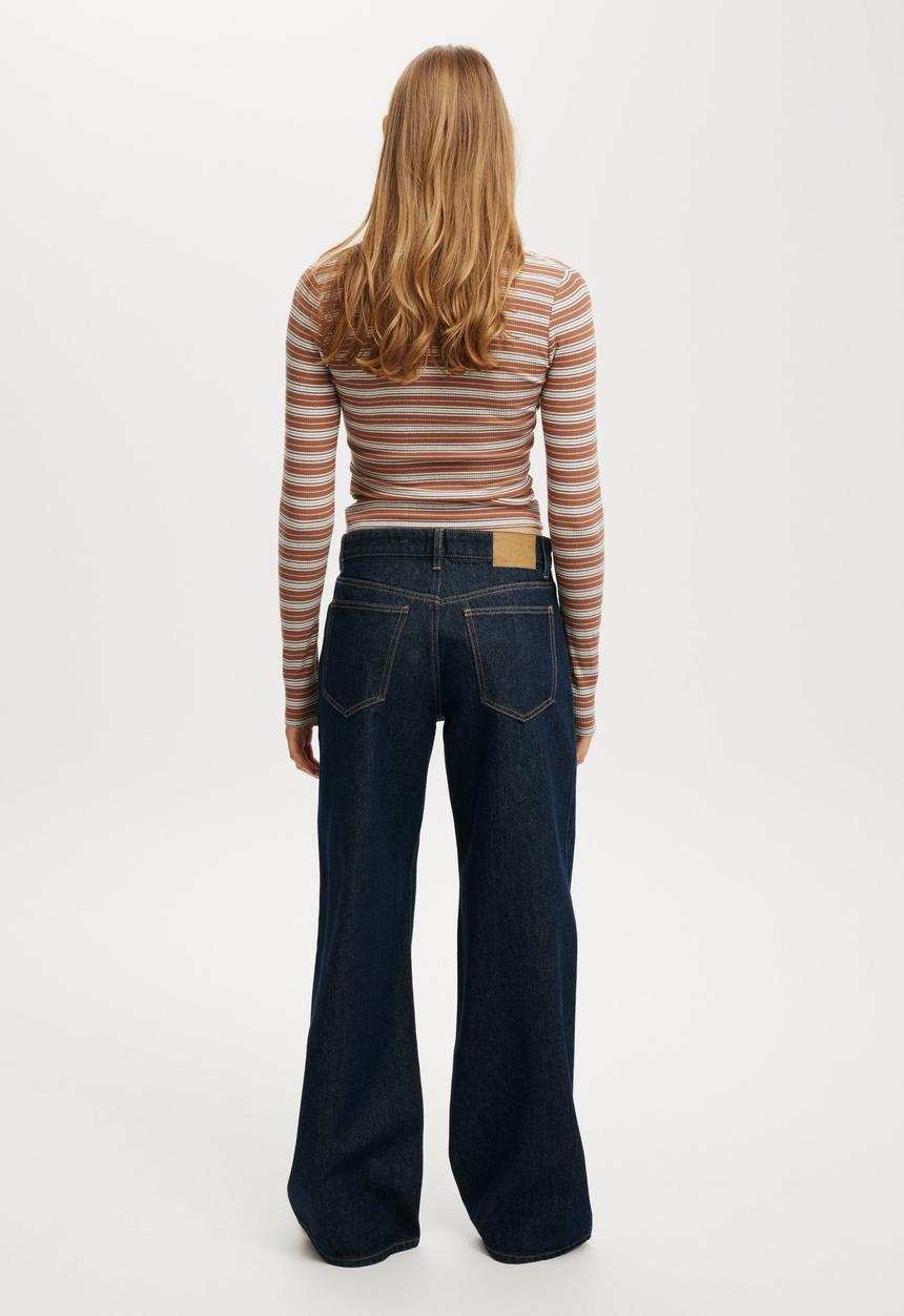 Cotton On - Relaxed wide jean - shutter blue