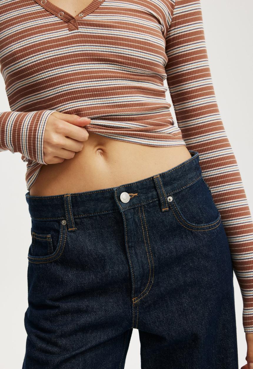 Cotton On - Relaxed wide jean - shutter blue