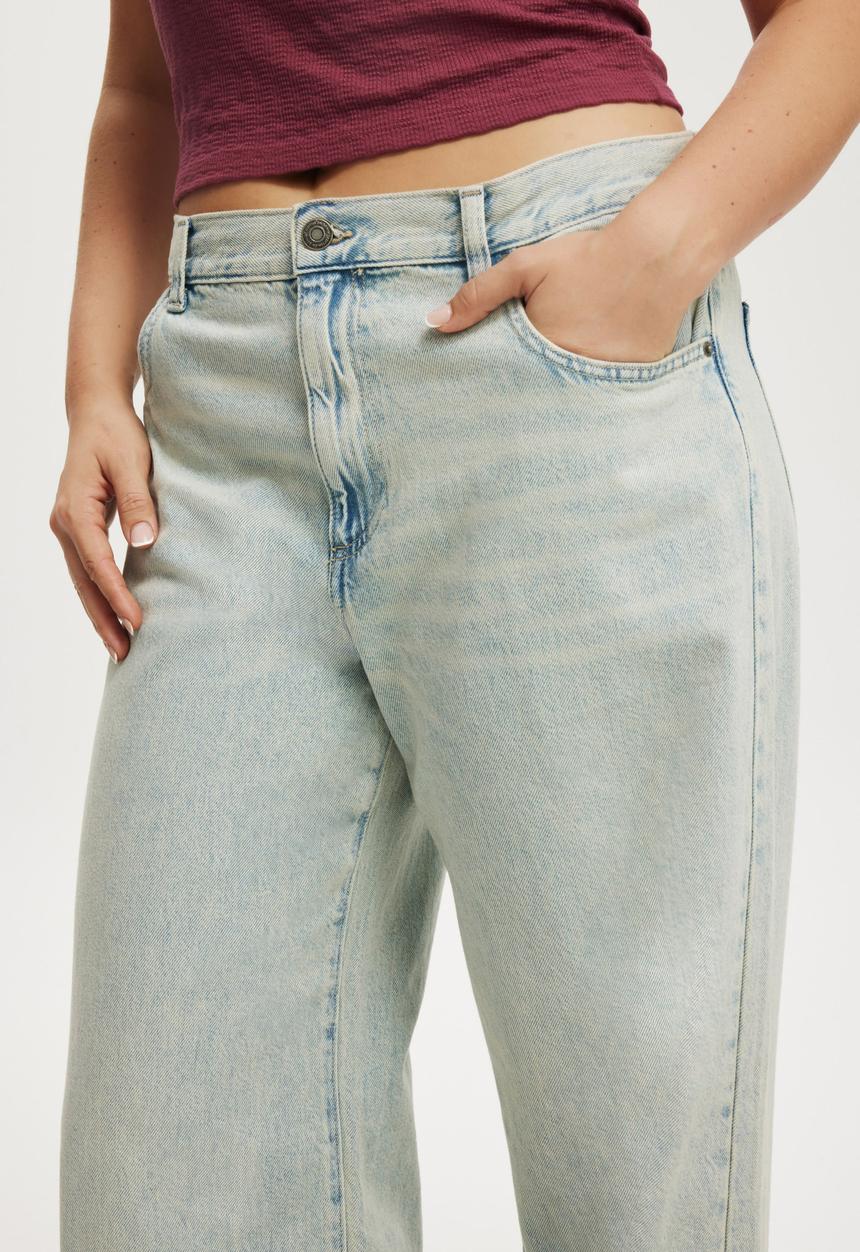 Cotton On - Relaxed wide jean - sundune blue