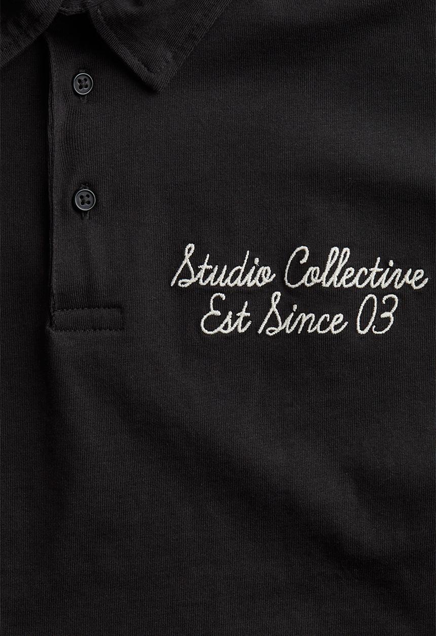 H&M - Cotton jersey rugby shirt - black studio collective