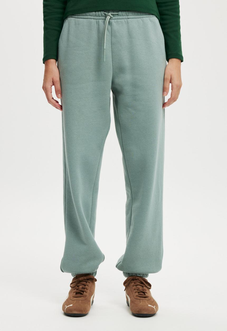 Cotton On - Classic fleece sweatpant - dark sage