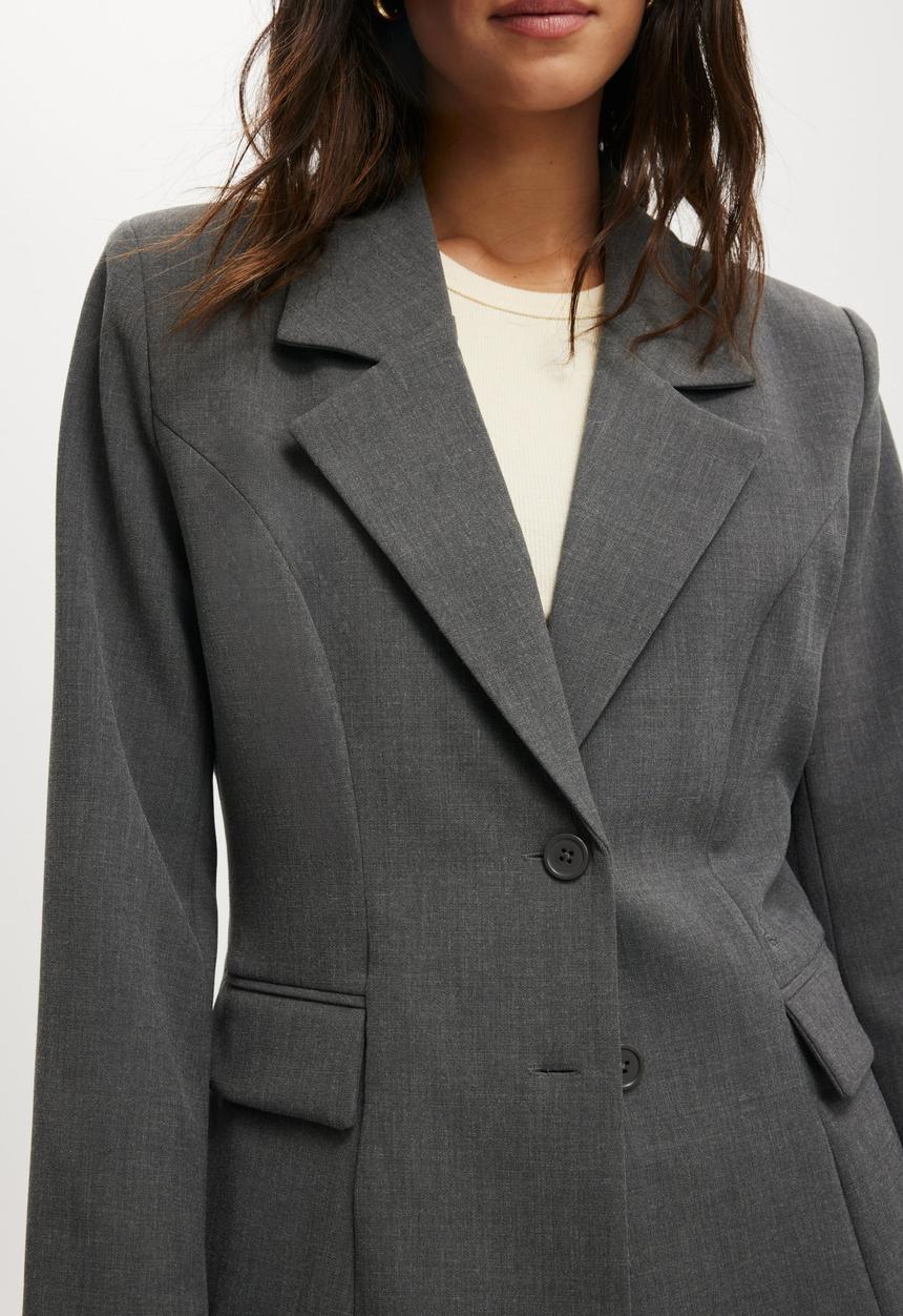 Cotton On - Luis blazer - charcoal