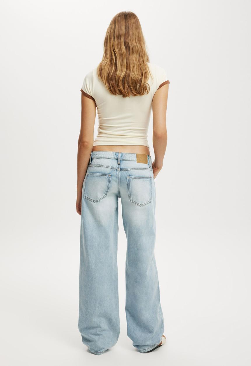 Cotton On - Low rise straight jean - notion blue