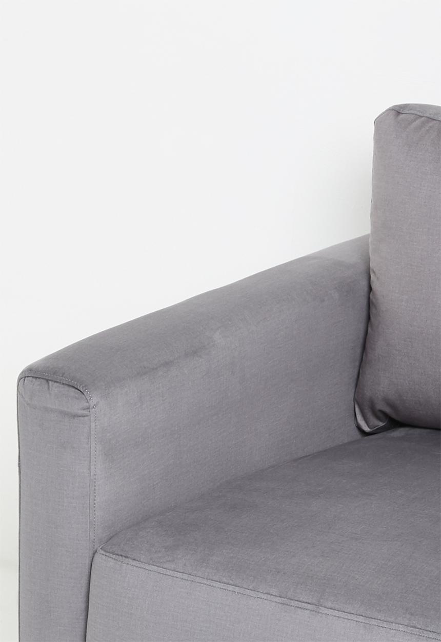 Sixth Floor - Hadley velvet single seater - grey