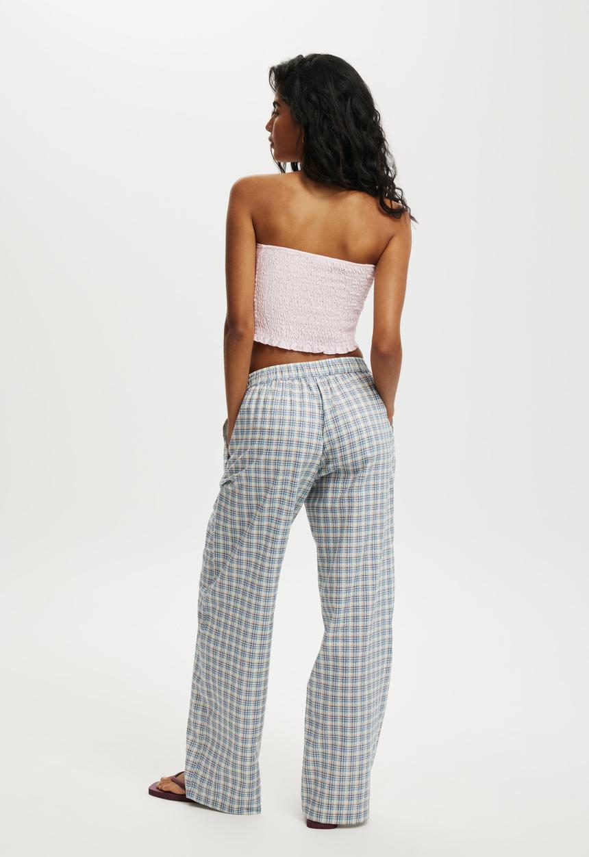 Cotton On - Haven wide leg pant-olivia check texture