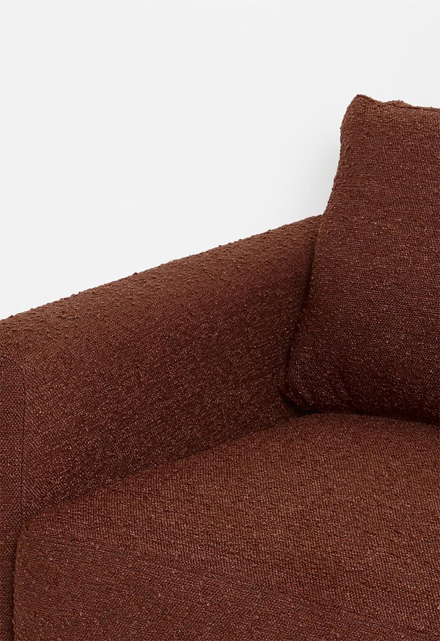 Sixth Floor - Hadley 3 seater sofa-rust