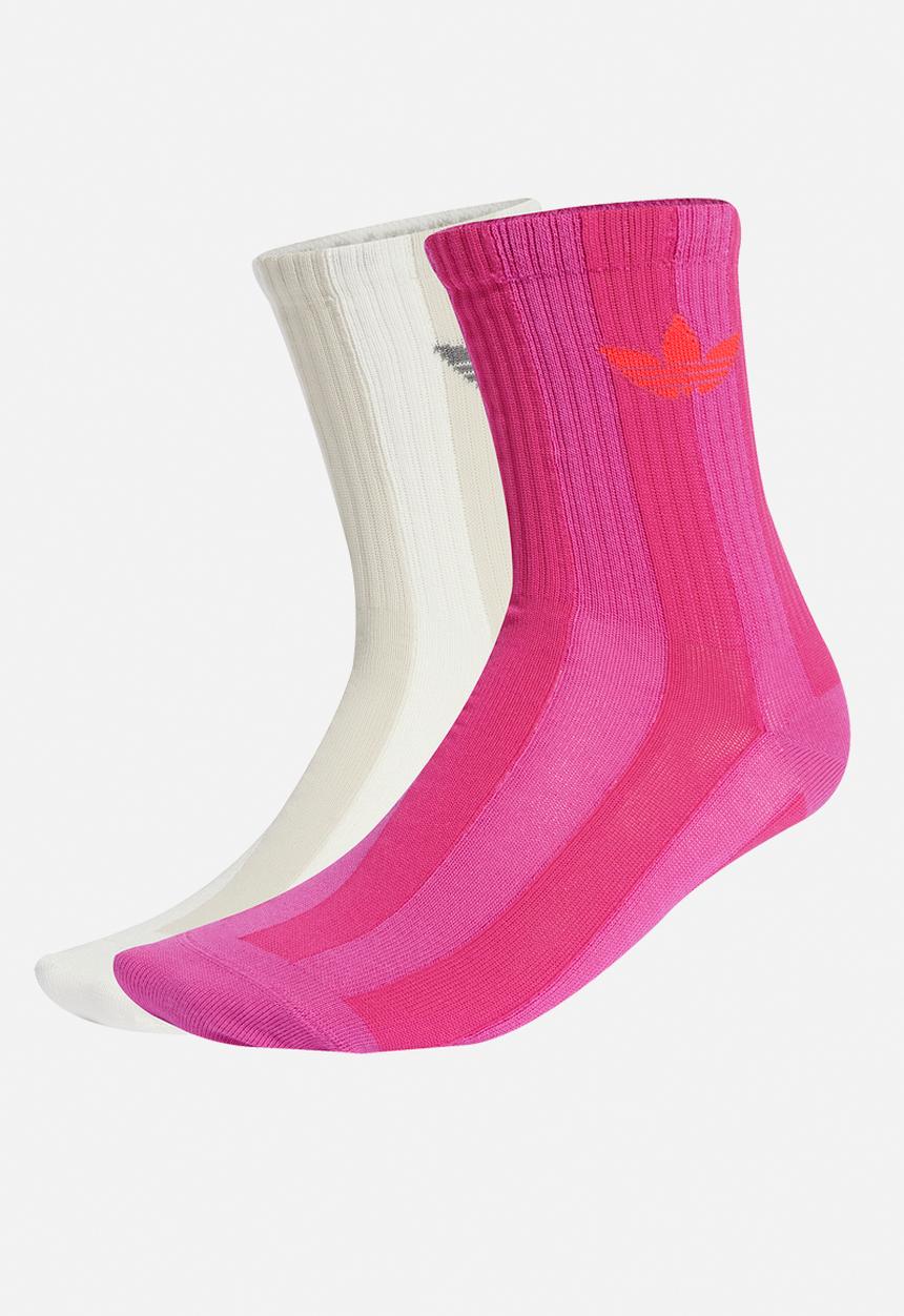 adidas Originals - Striped cr s 2pack - white & pink