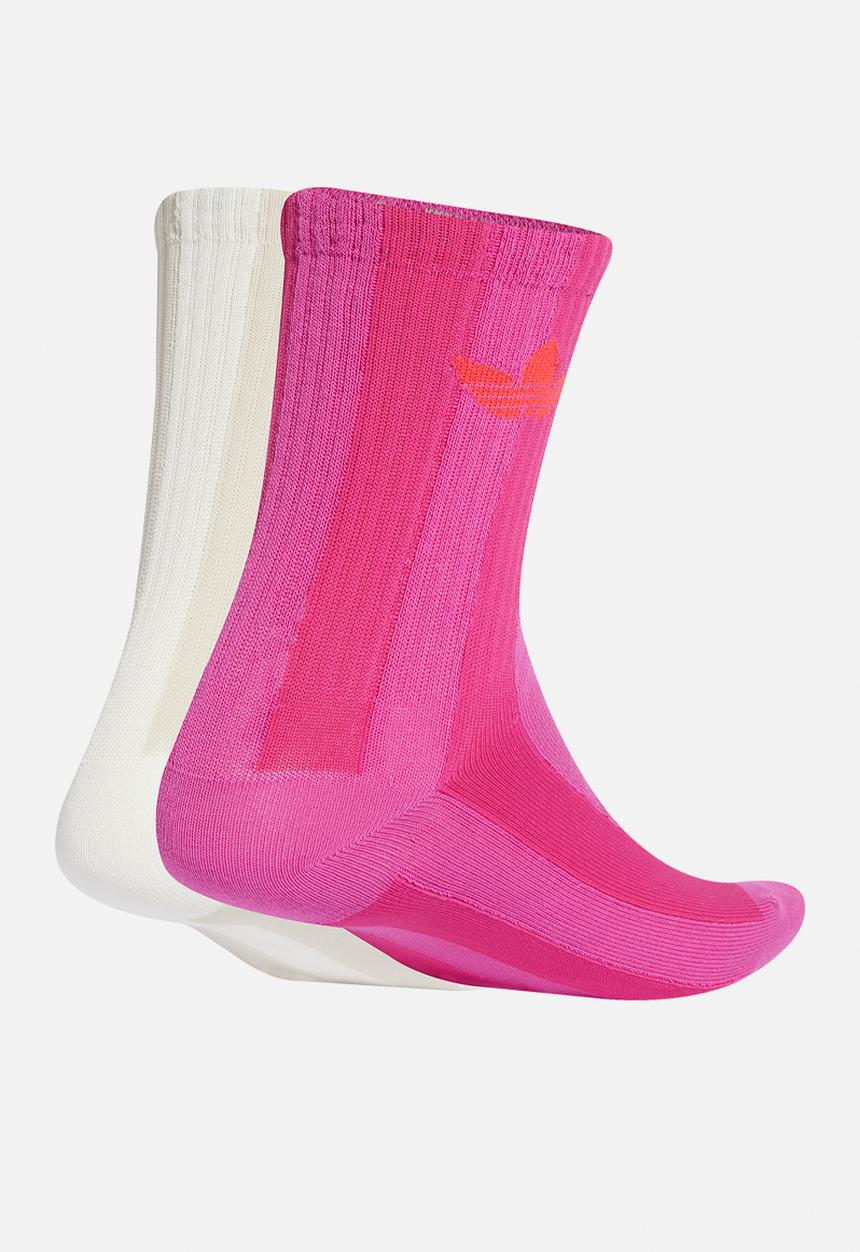 adidas Originals - Striped cr s 2pack - white & pink
