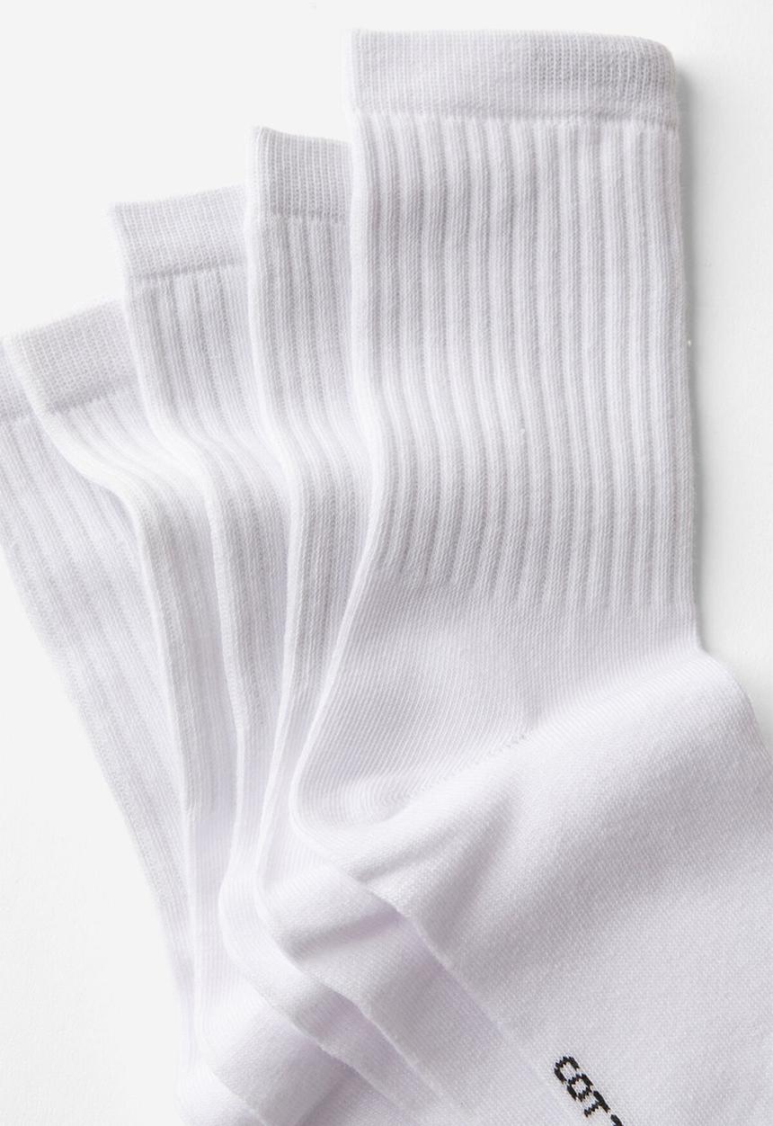 Rubi - 5Pk Crew Sock - White