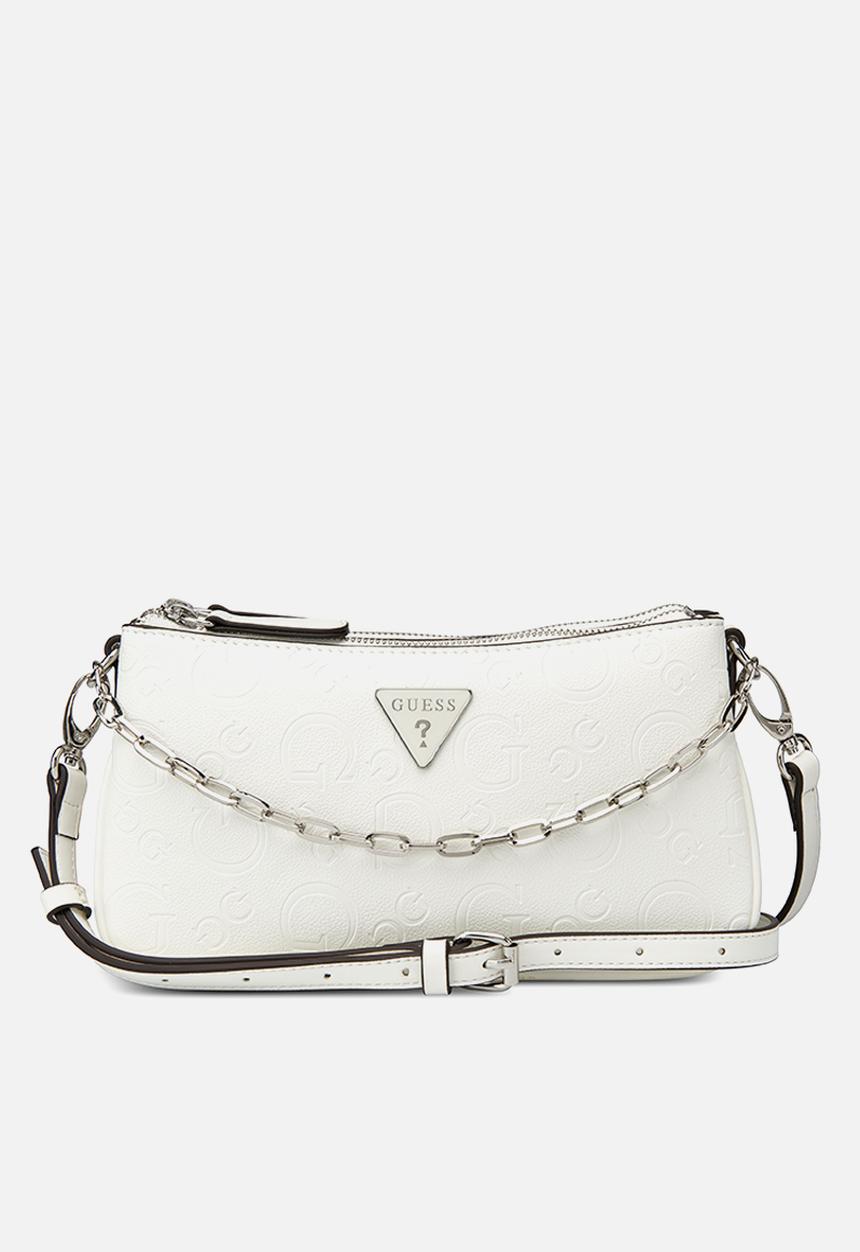 GUESS - Tyrah mini crossbody bag-white