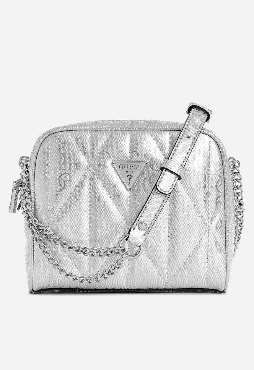 GUESS - Aldina camera crossbody-silver