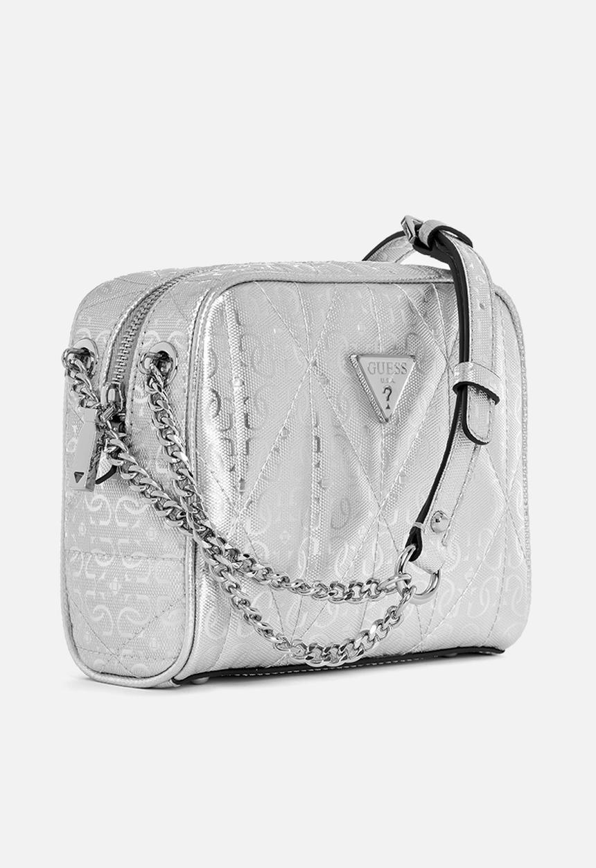 GUESS - Aldina camera crossbody-silver