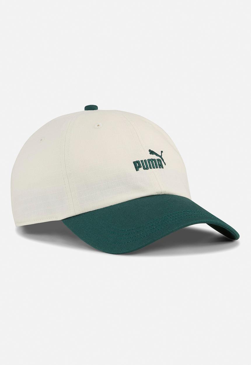 PUMA - Ess No 1 Logo Dad Cap - Alpine Snow-Dark Myrtle