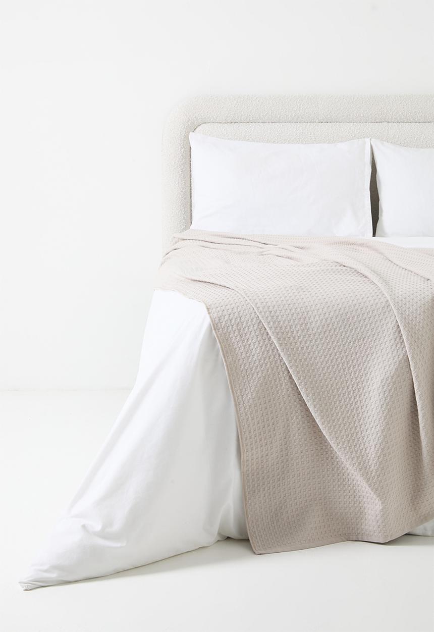 Nortex - WAFFLE THROW - TAUPE