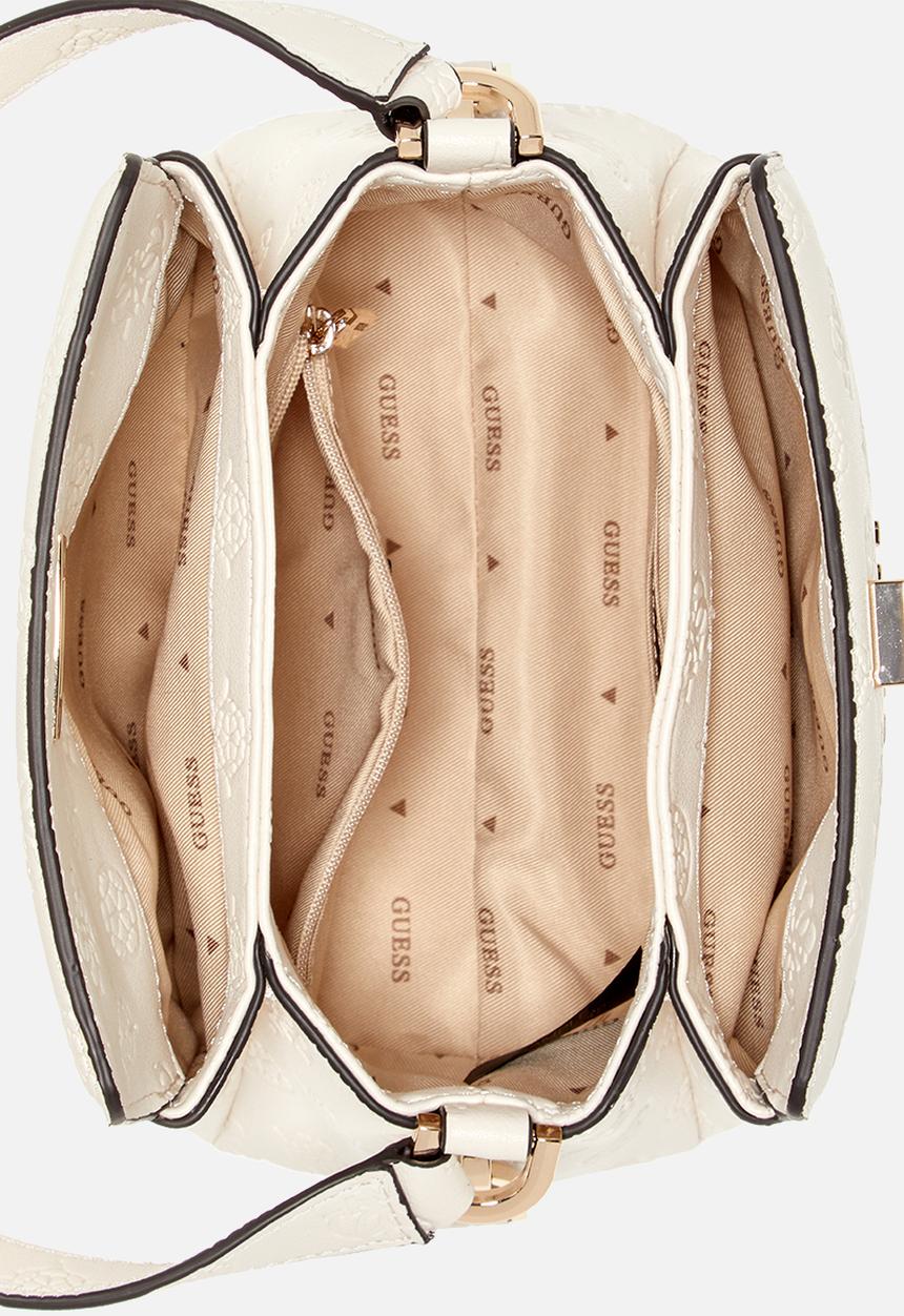 GUESS - Phoebe mini crossbody bag - cream