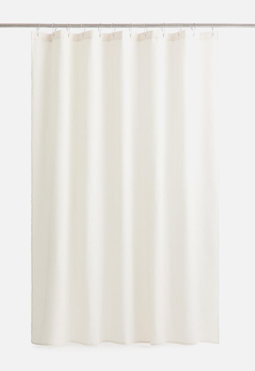 H&M - Muslin shower curtain - cream