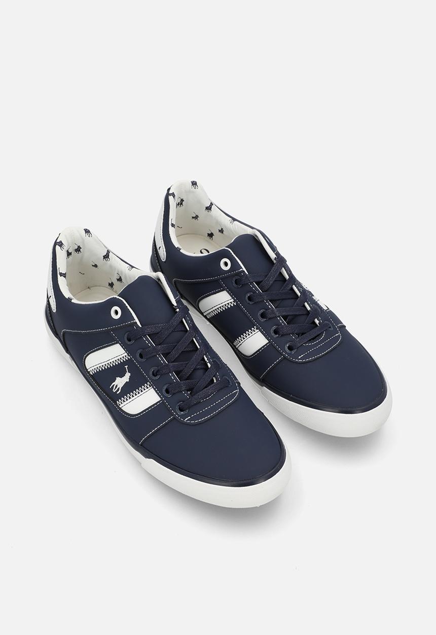POLO - Basic side flash sneaker - navy