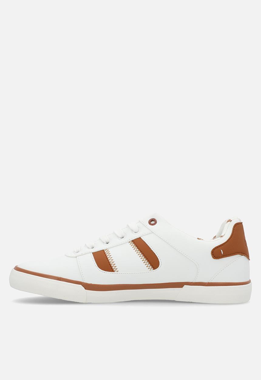 POLO - Basic side flash sneaker - white