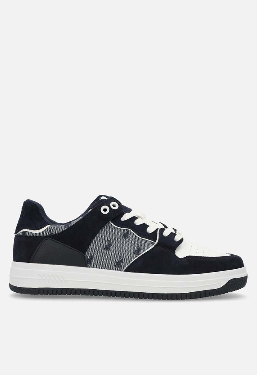 POLO - Colour block jacquard sneaker - navy