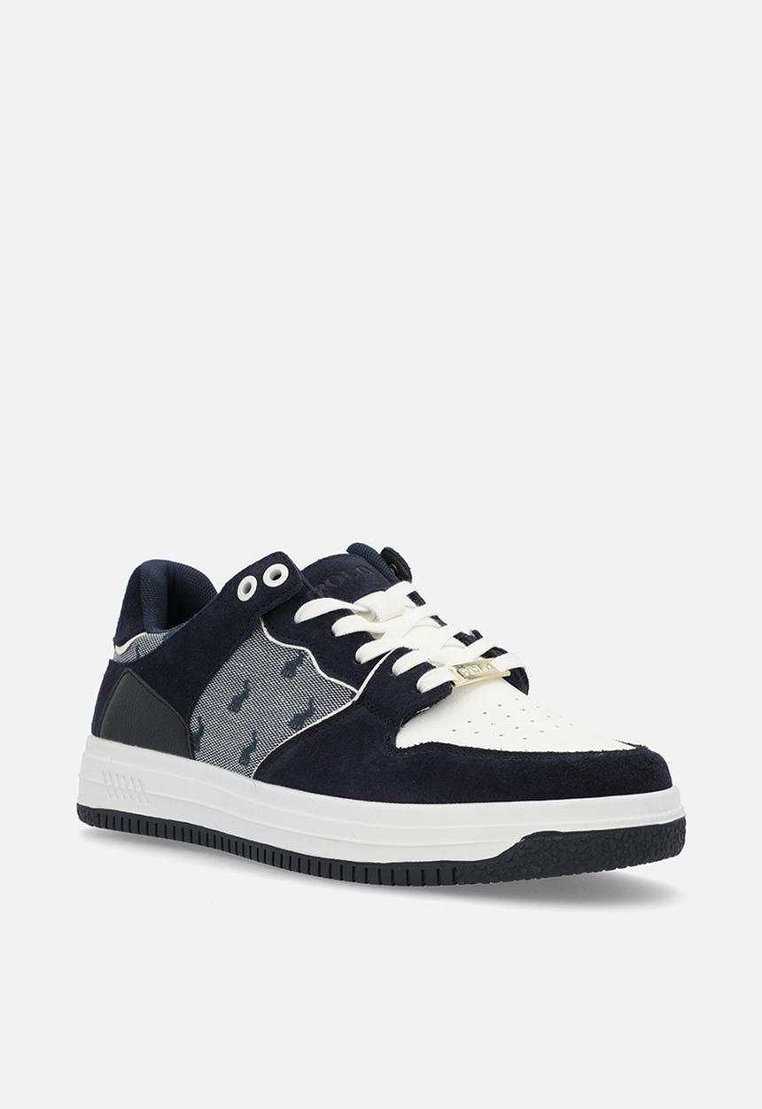 POLO - Colour block jacquard sneaker - navy