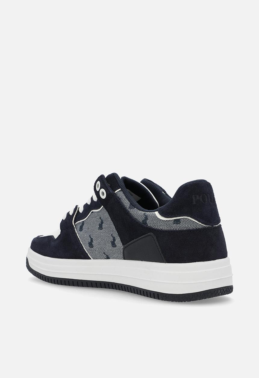 POLO - Colour block jacquard sneaker - navy