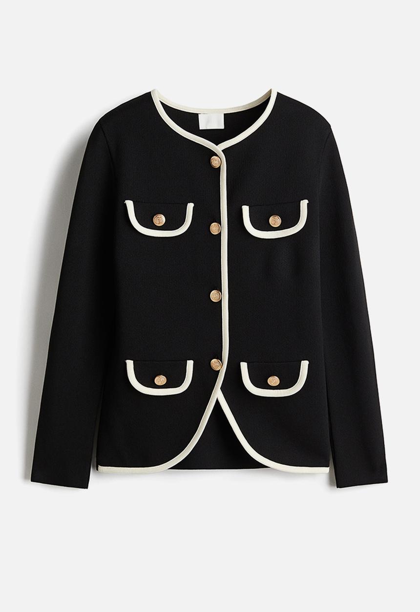 H&M - Knitted cardigan - black